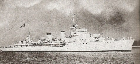 Aviso colonial Rigault de Genouilly, navire-amiral des FNFP